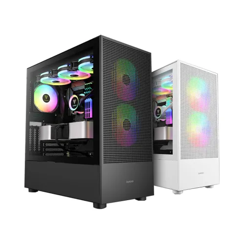 Case GAMDIAS TALOS E3 MESH ELITE WHITE – Mid Tower, 3 Fan ARGB PWM